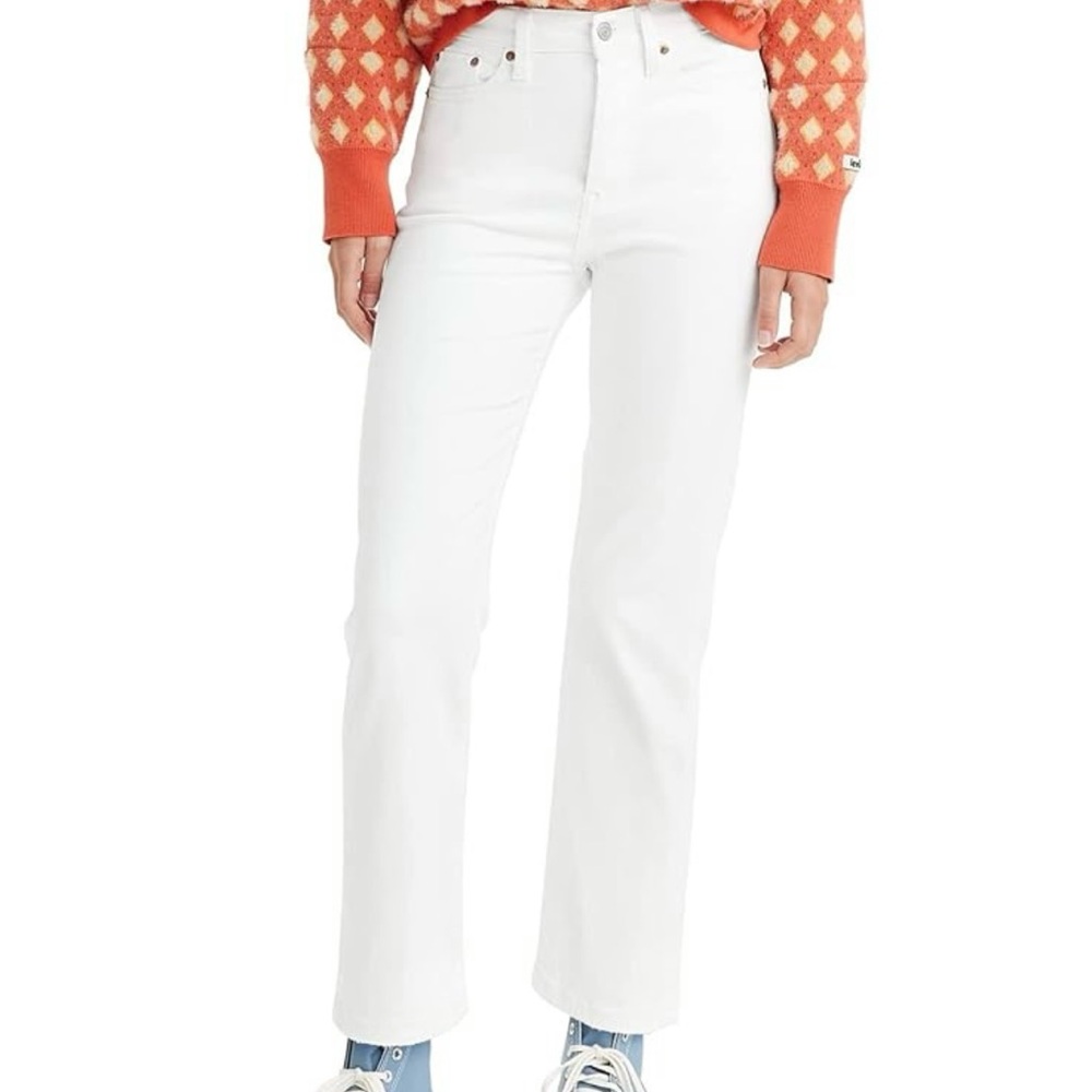 Levi's Women's Cream Wedgie Straight Leg Jeans - Picture 7 of 12